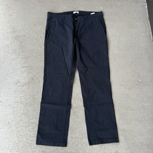 NN07 No Nationality Pants Mens 38 Black Chinos FLat Front Slim Tapered Fly Marco